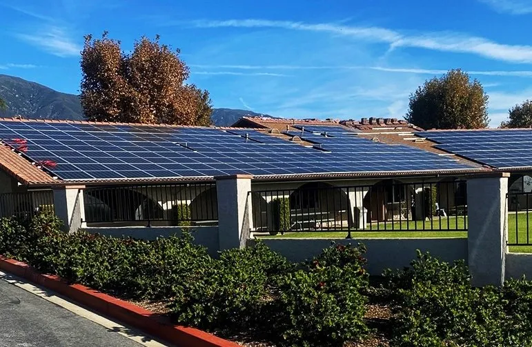 Photo of a venue with solar panels